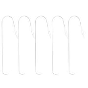 Washranp 2/5Pcs Big Eye Curved Beading Needles,Stainless Steel Threading Bead Spinner Needles for DIY Bracelets Necklaces Jewelry Making